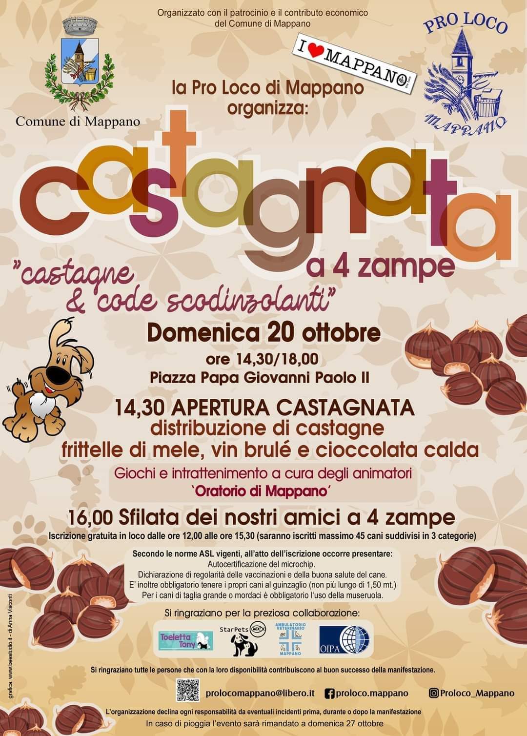 Mappano (TO) – Castagnata a 4 zampe