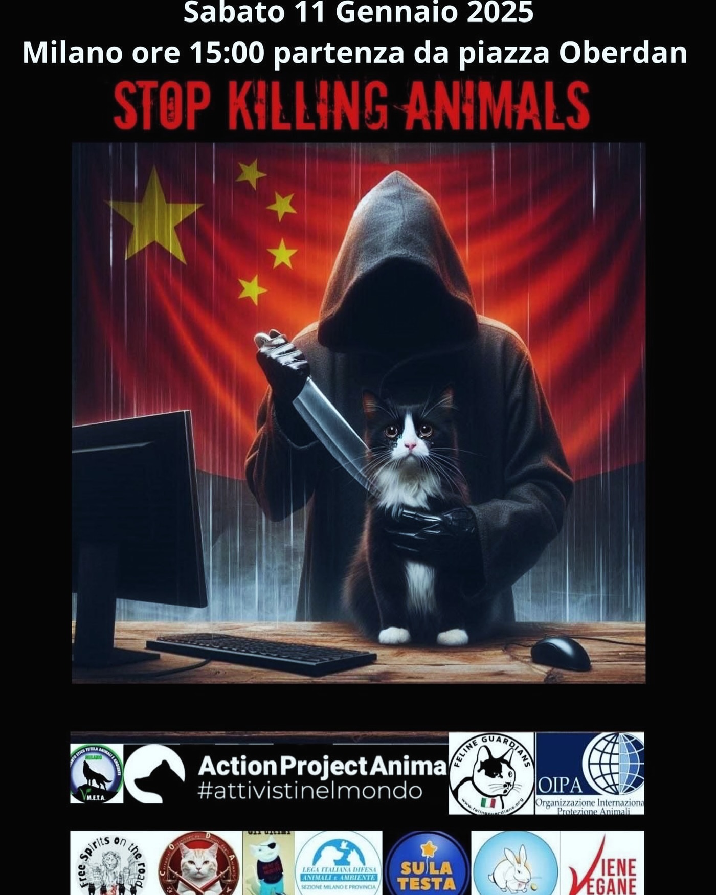 Miano – Stop killng animals: corteo